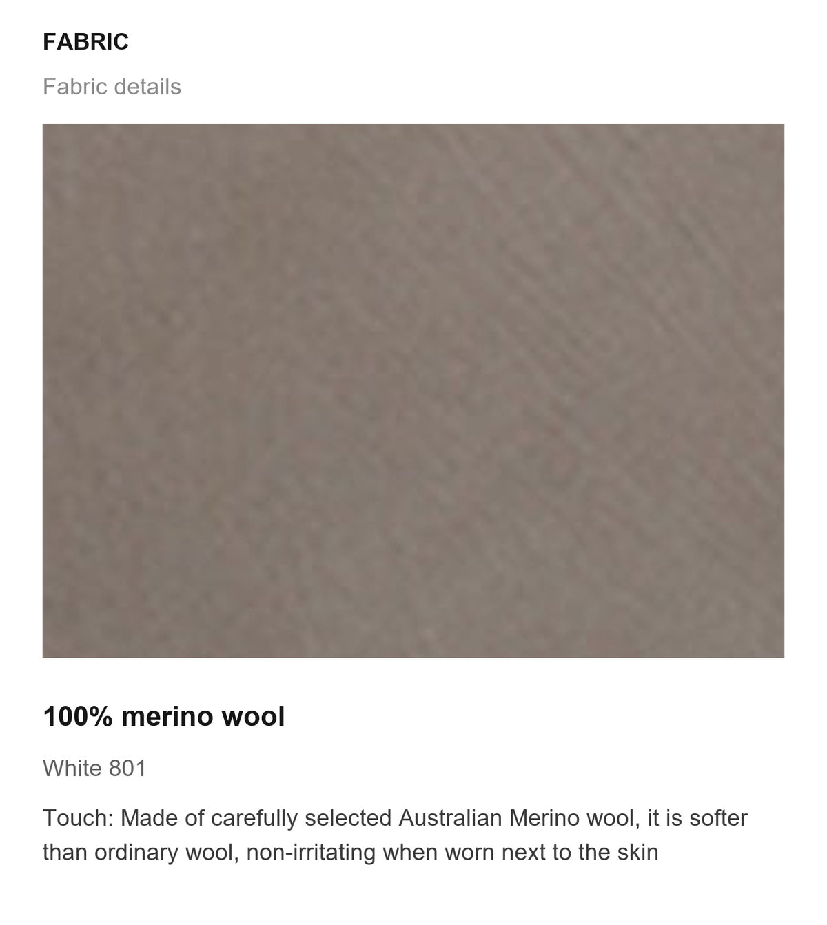 Fabric details