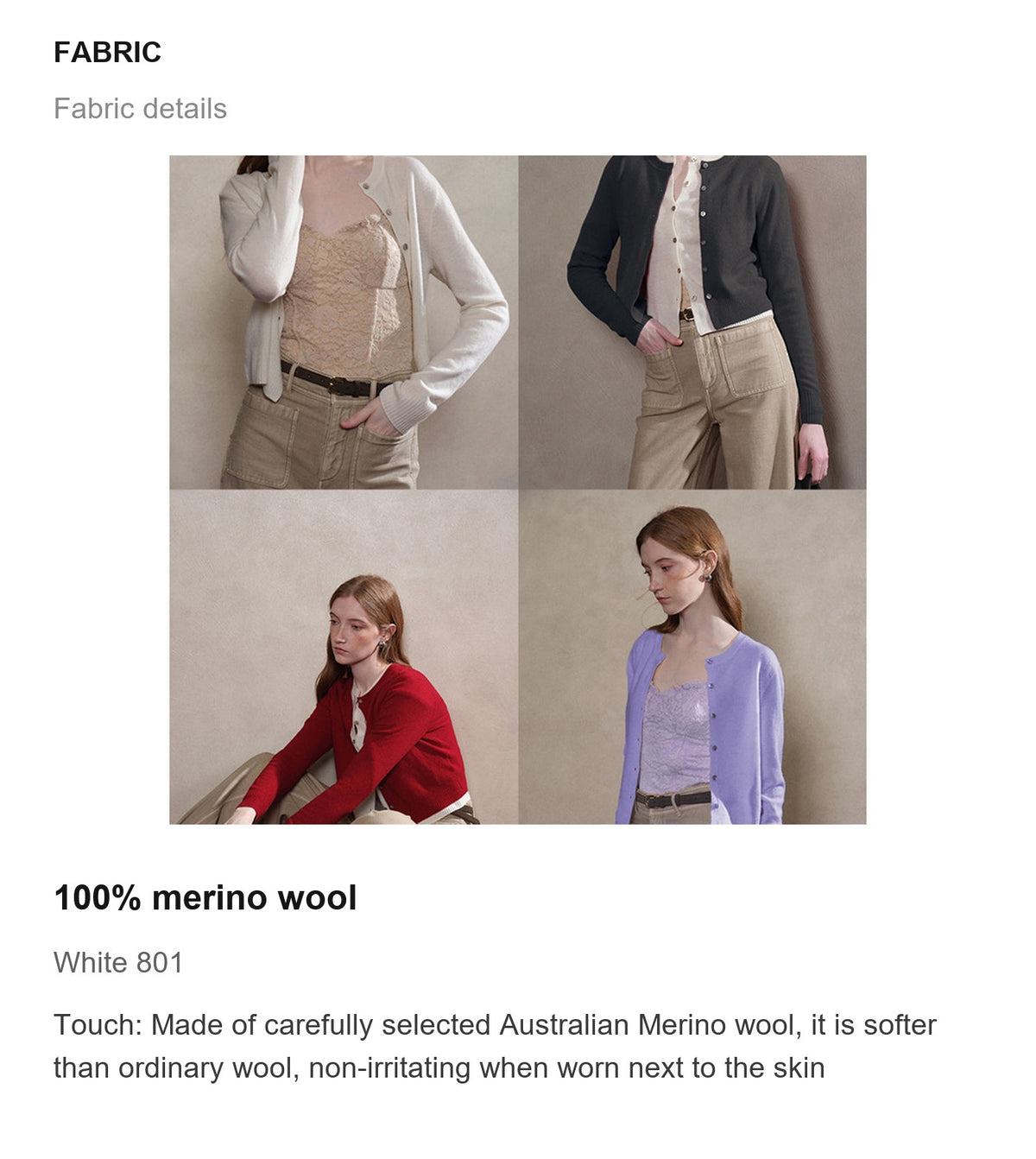 Fabric details