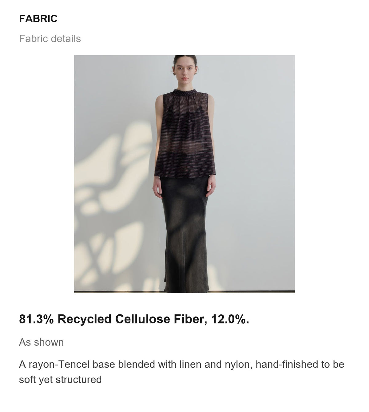 Fabric details