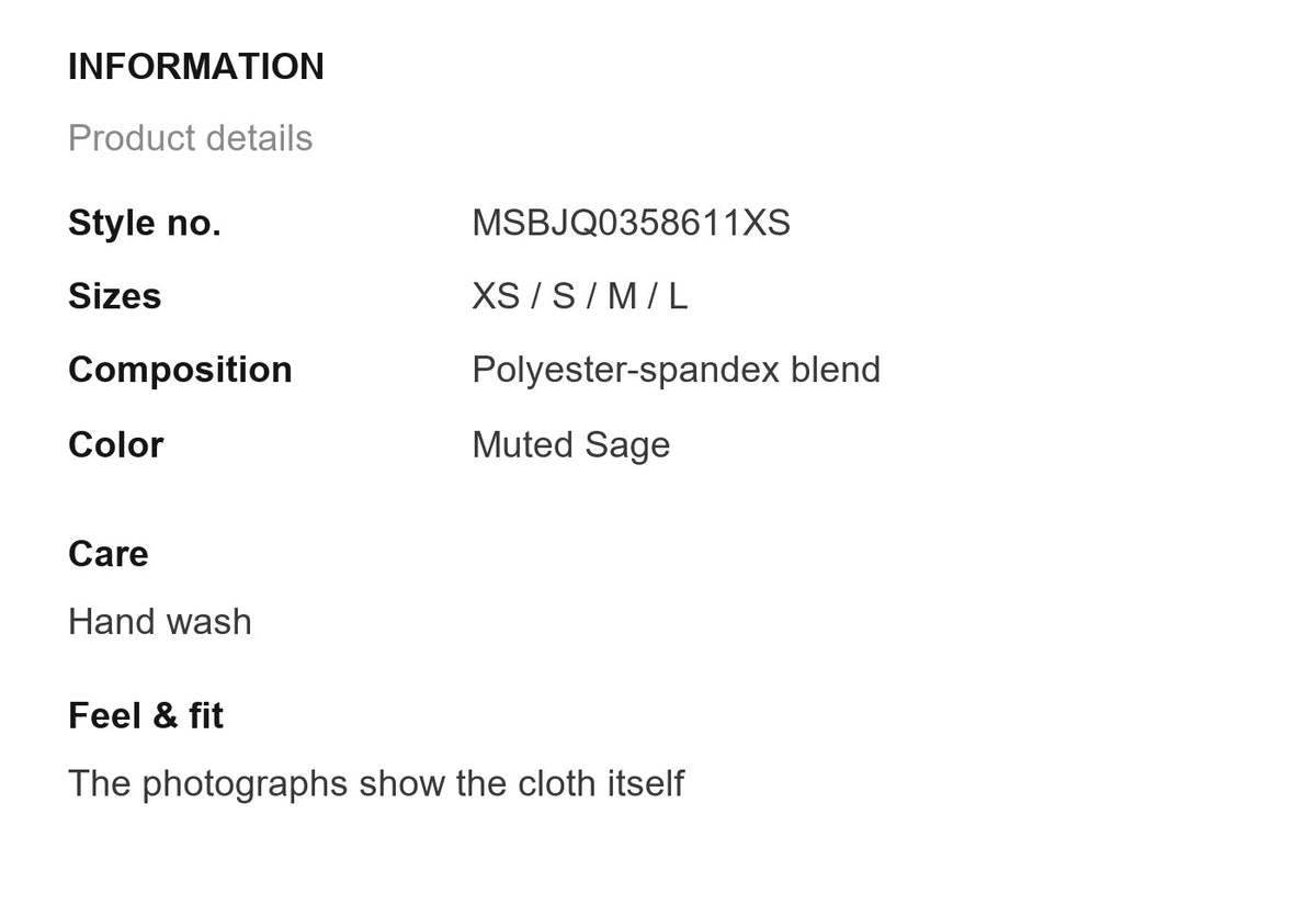 Product information