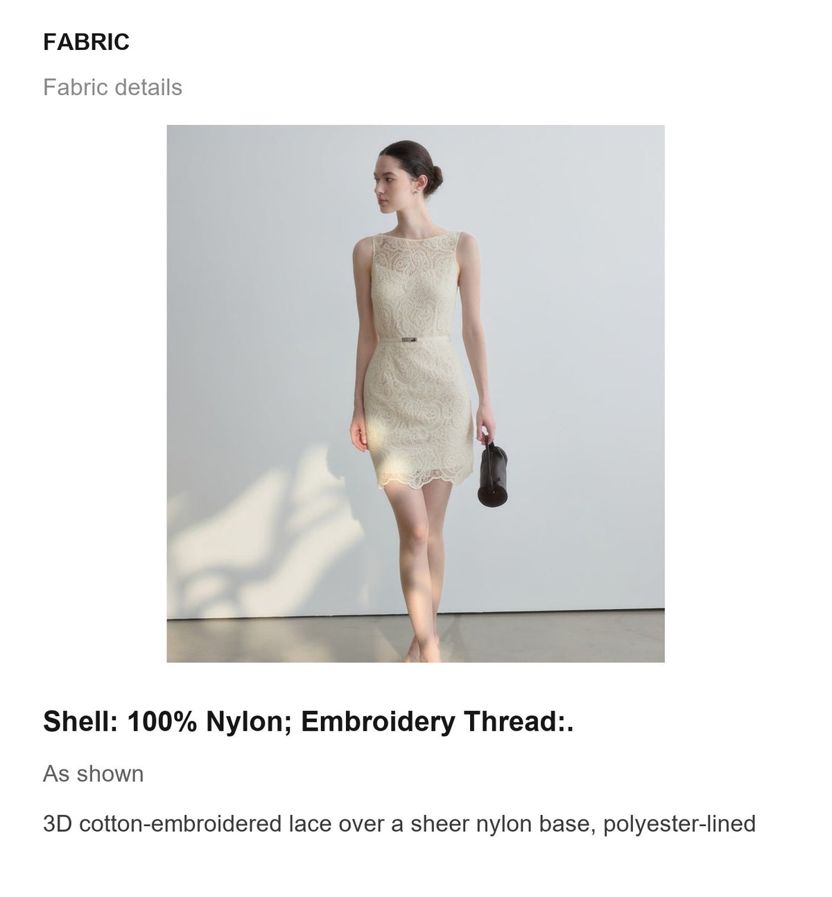 Fabric details