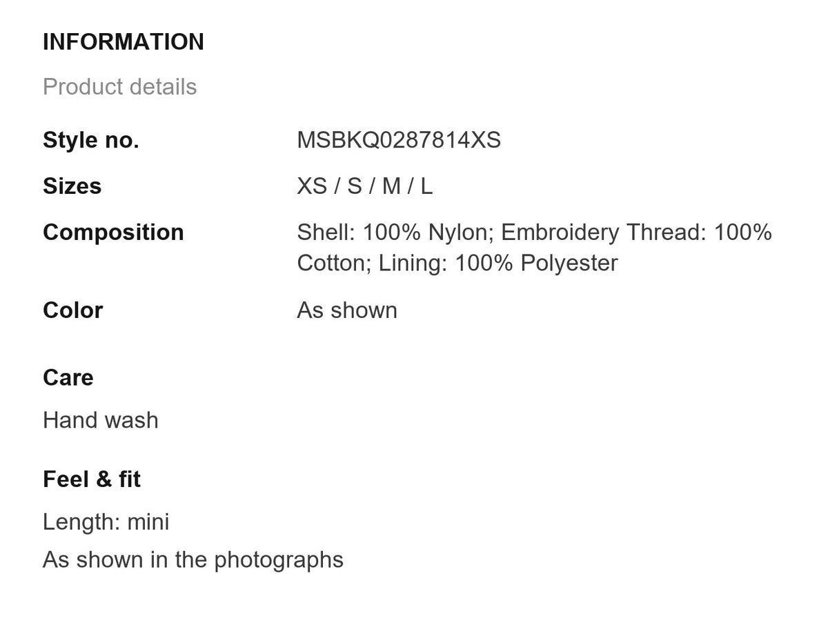 Product information