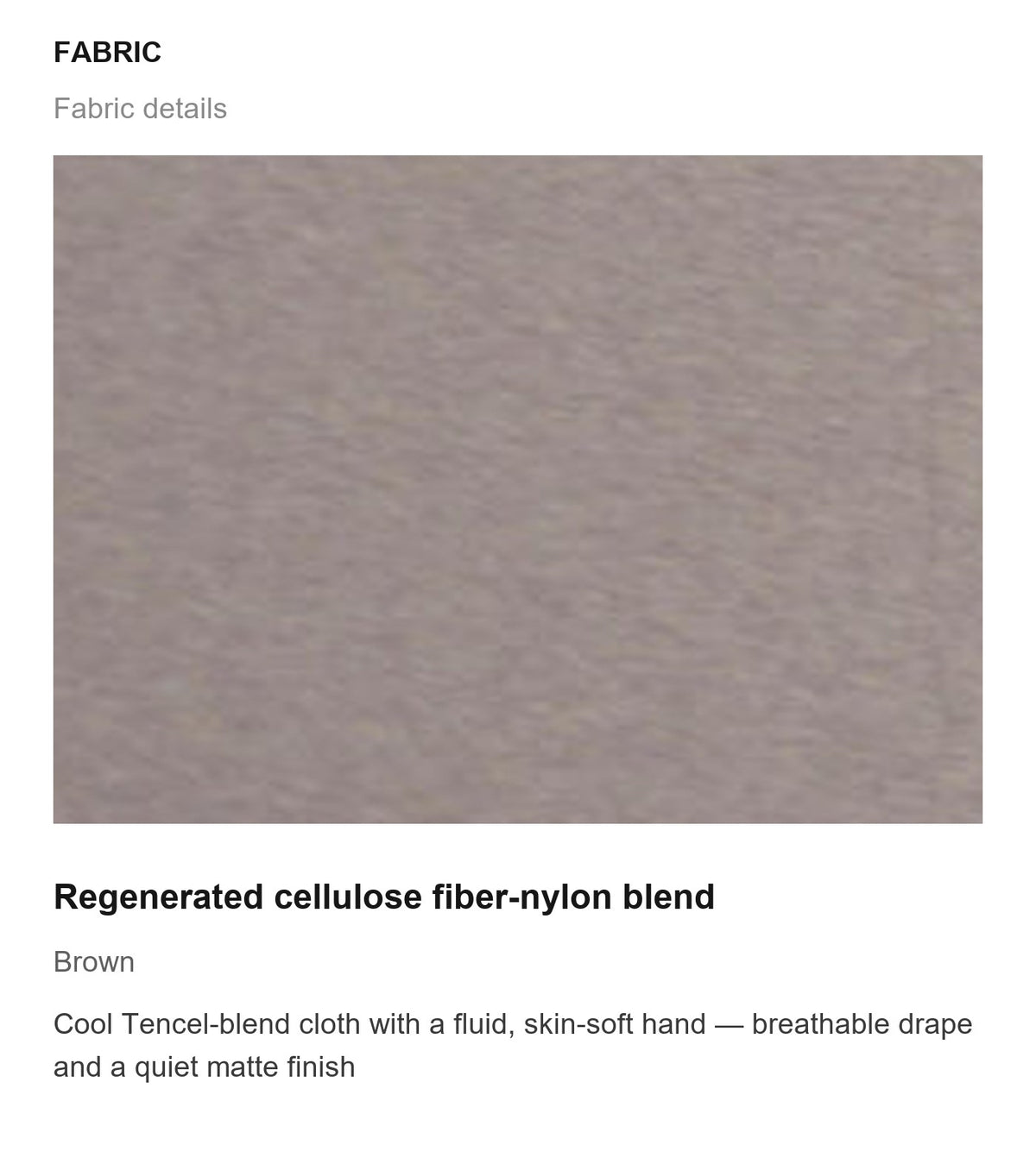 Fabric details