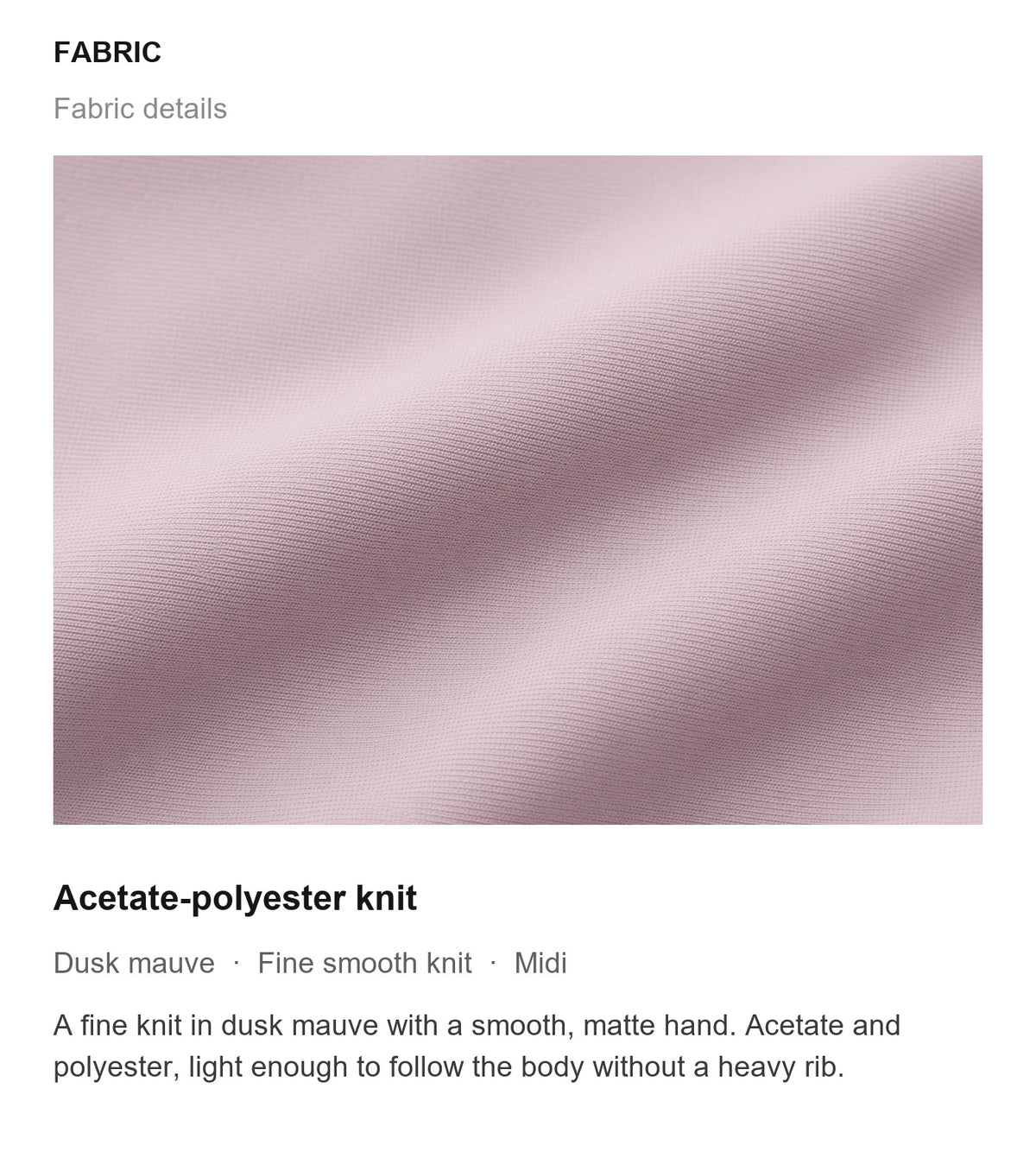 Fabric details