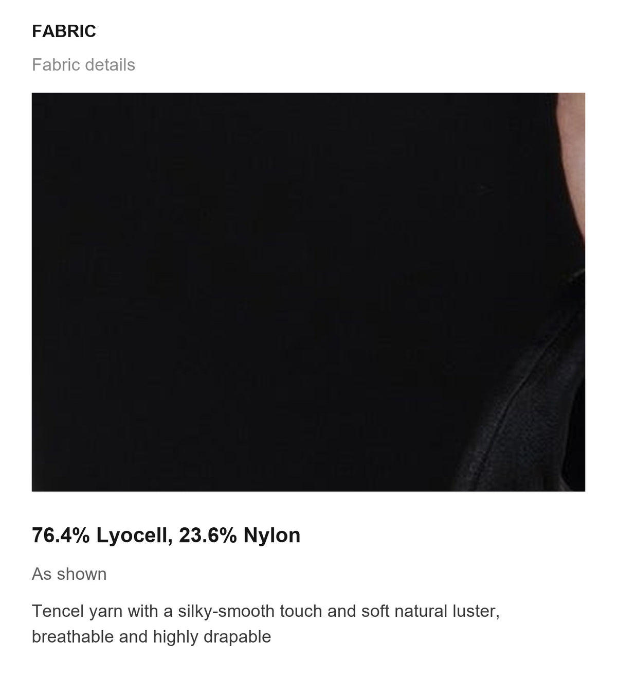 Fabric details