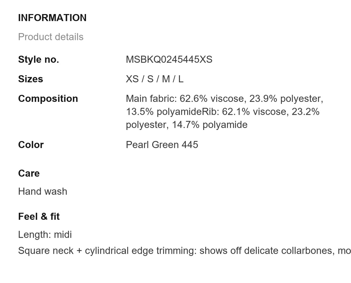 Product information