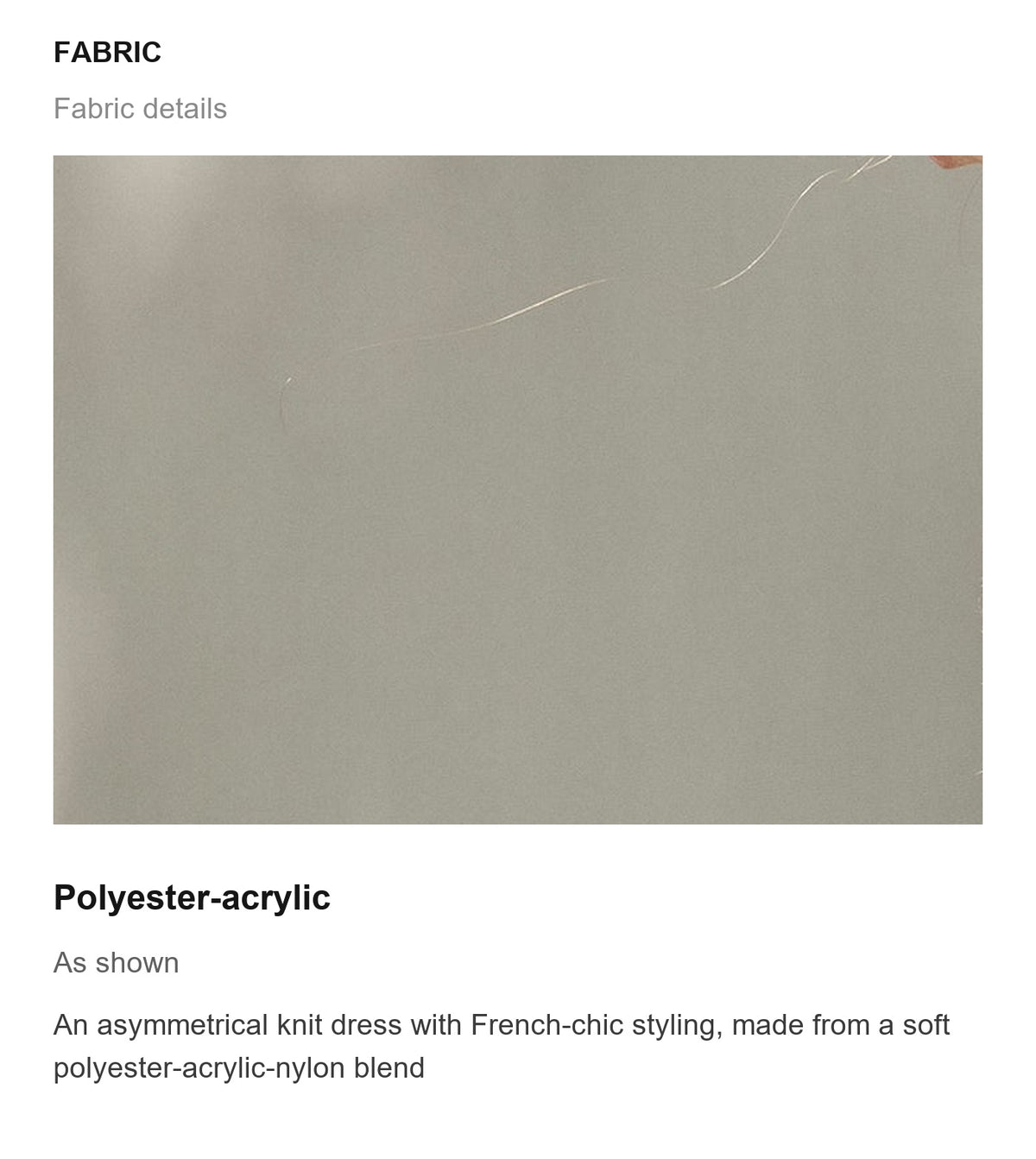 Fabric details