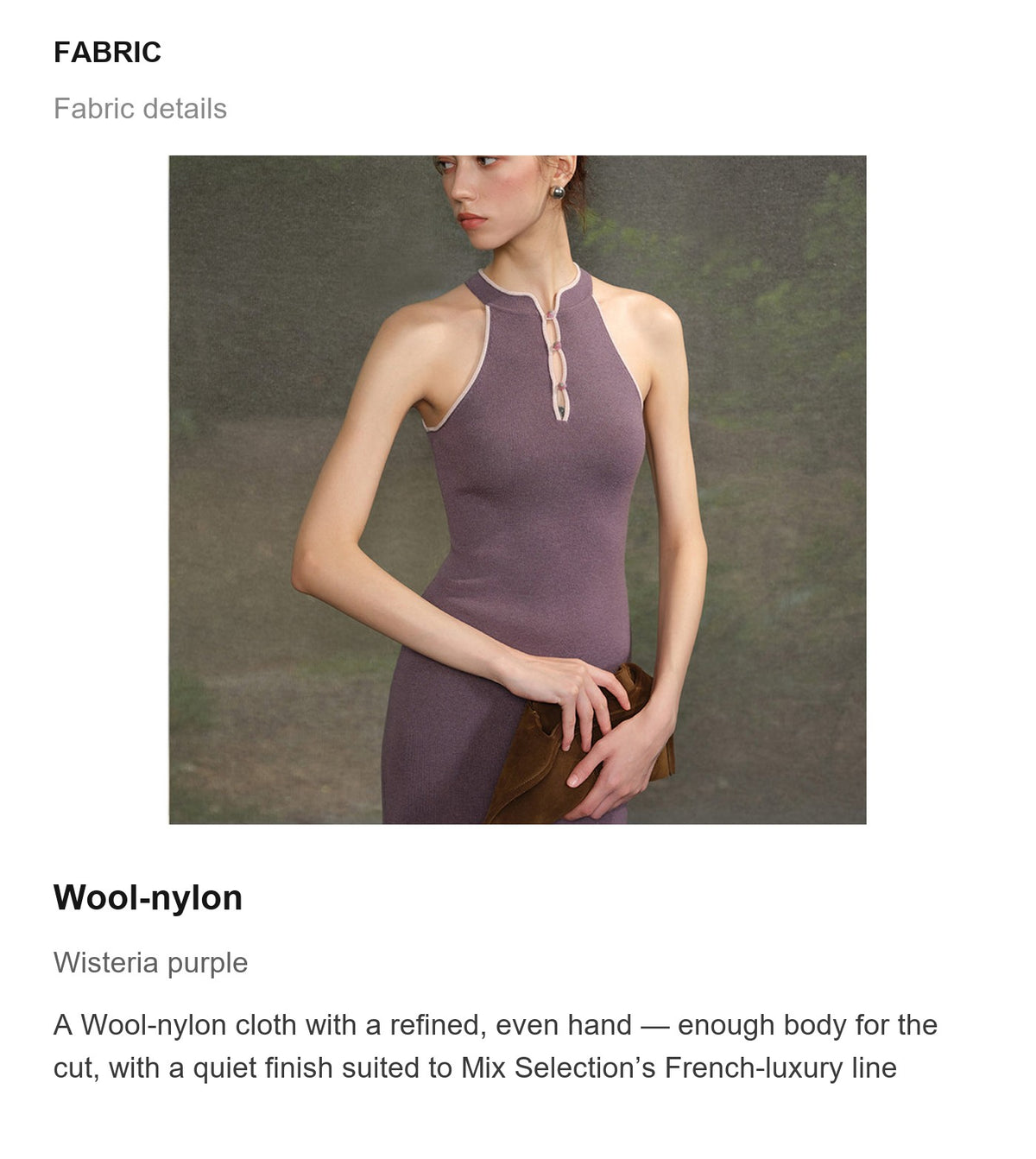 Fabric details