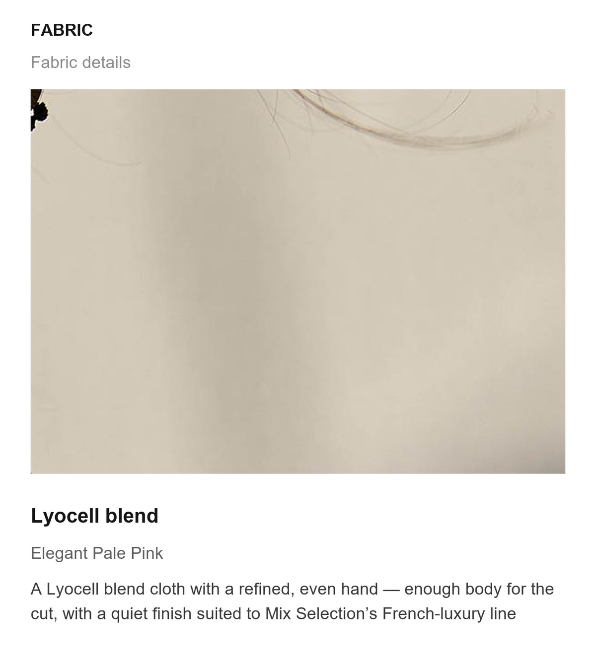 Fabric details