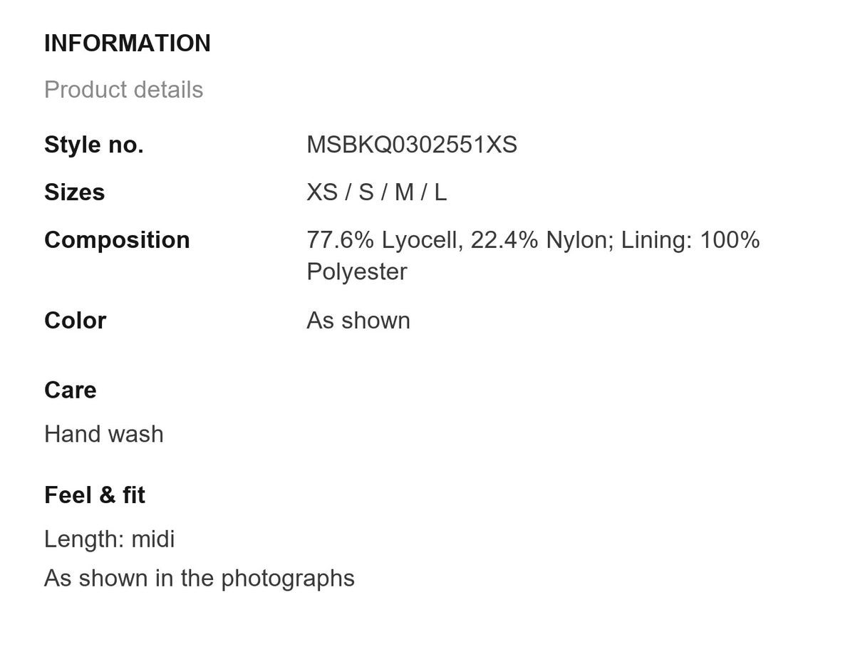Product information