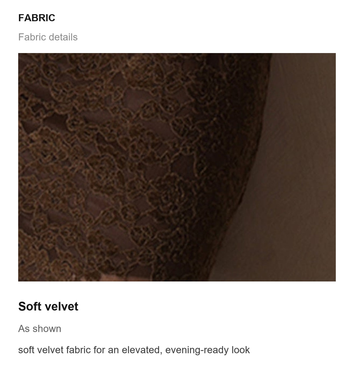 Fabric details
