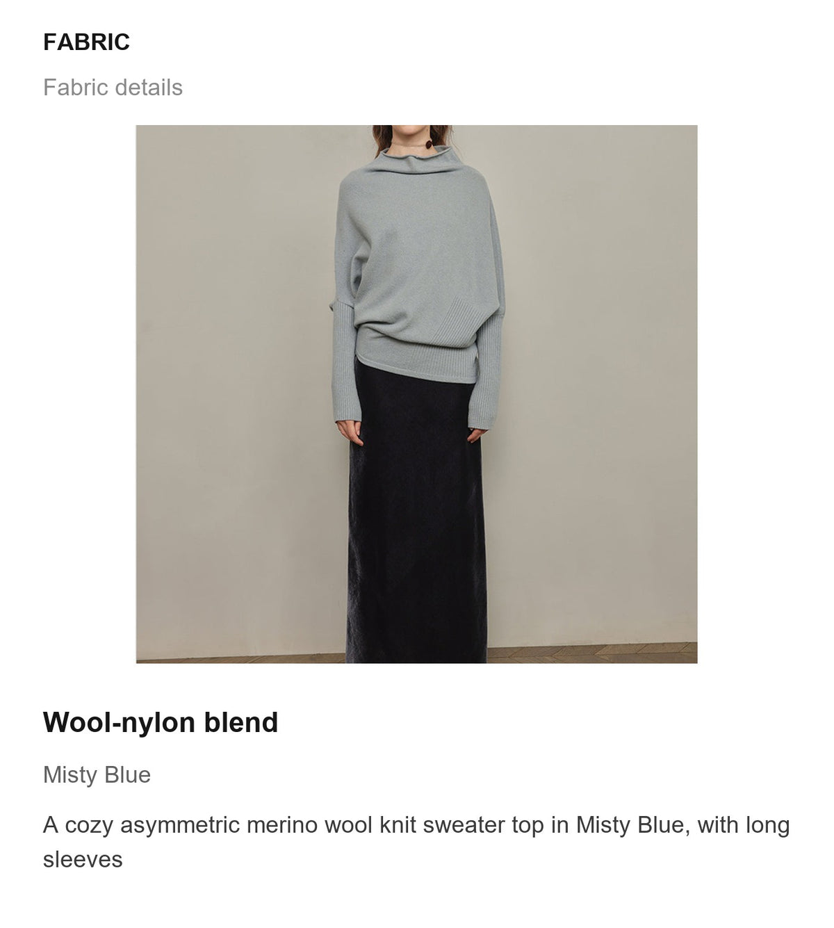 Fabric details