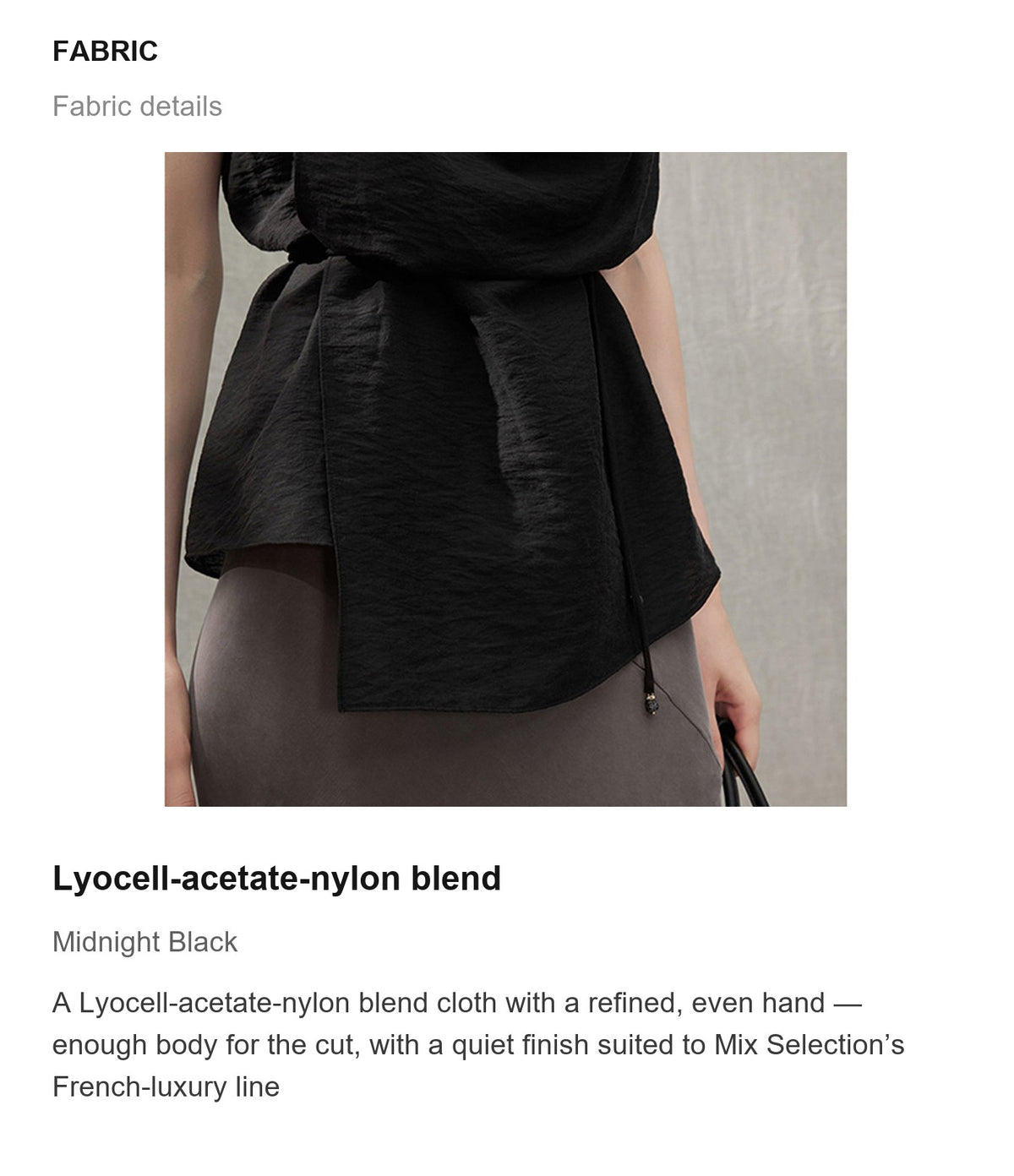 Fabric details