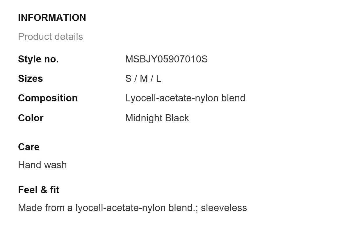 Product information