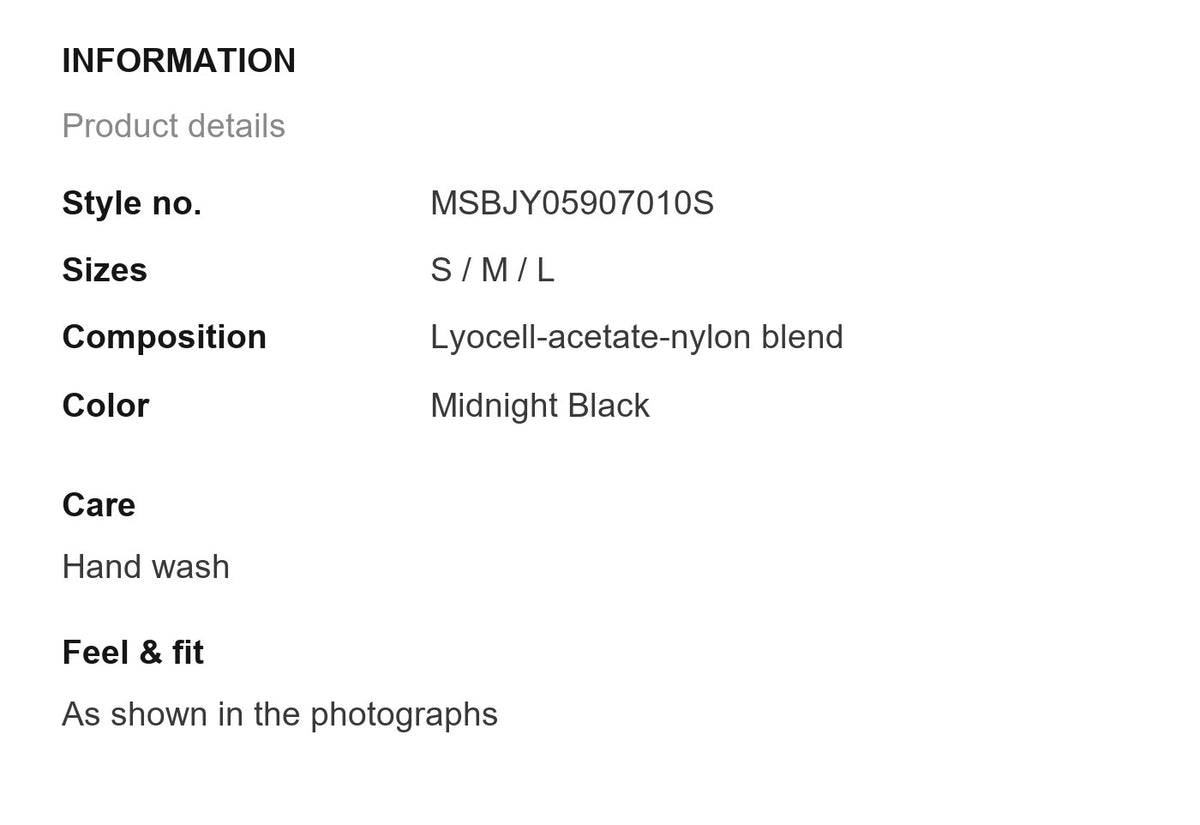 Product information