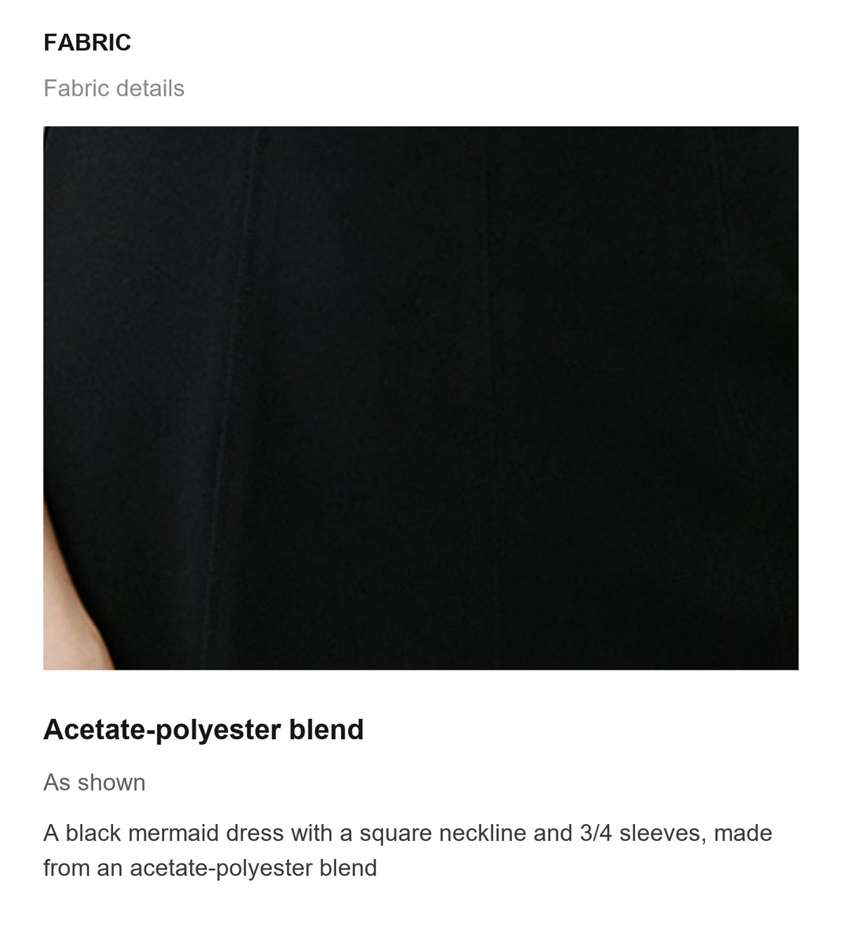 Fabric details