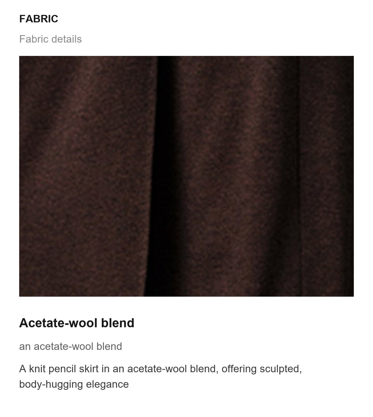 Fabric details