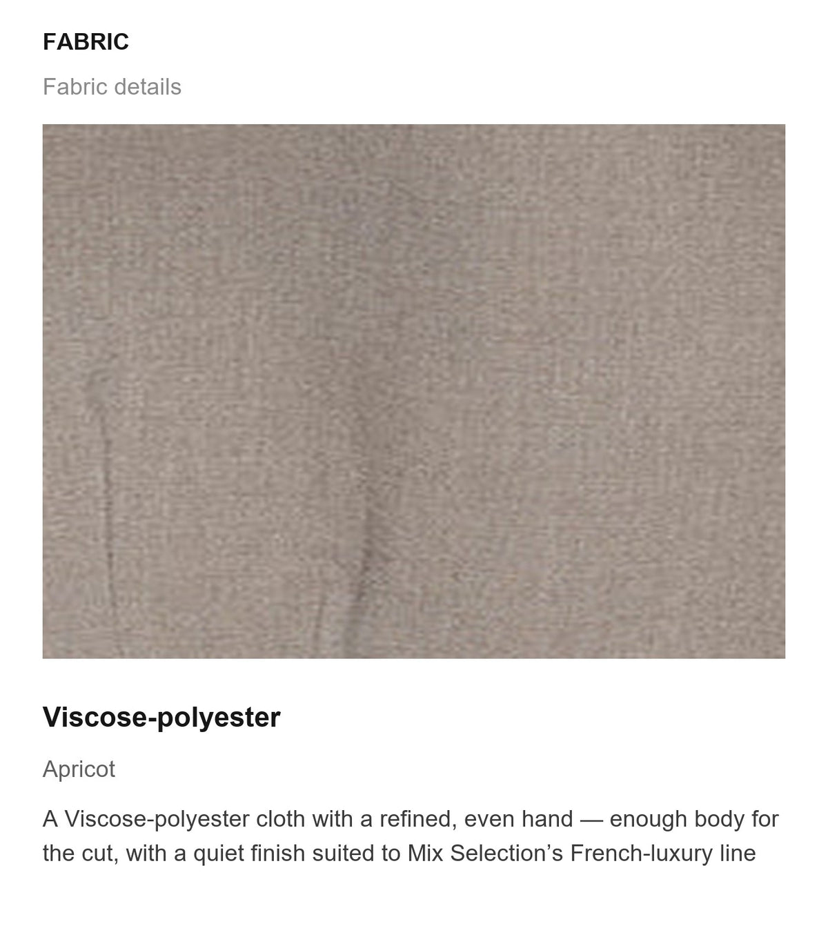 Fabric details