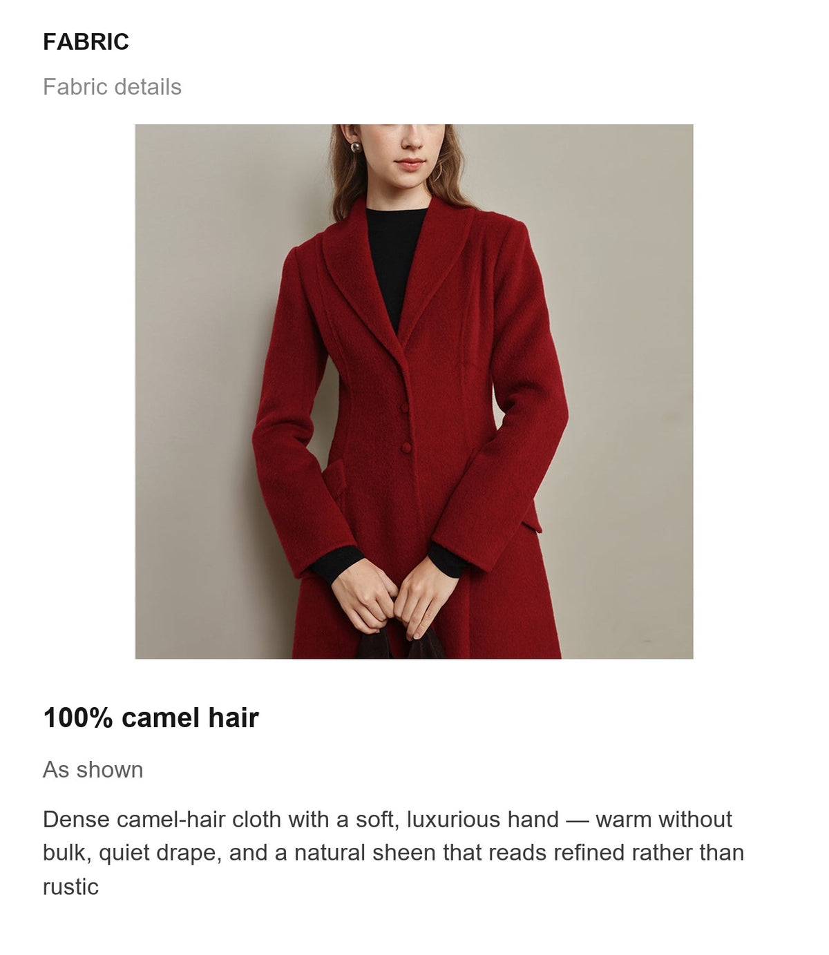 Fabric details