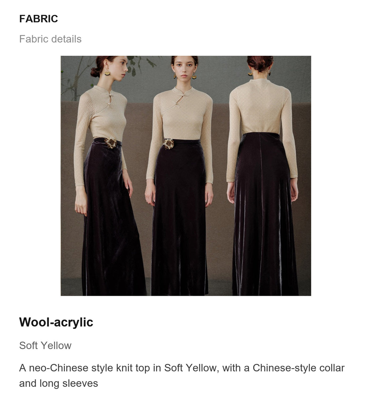 Fabric details