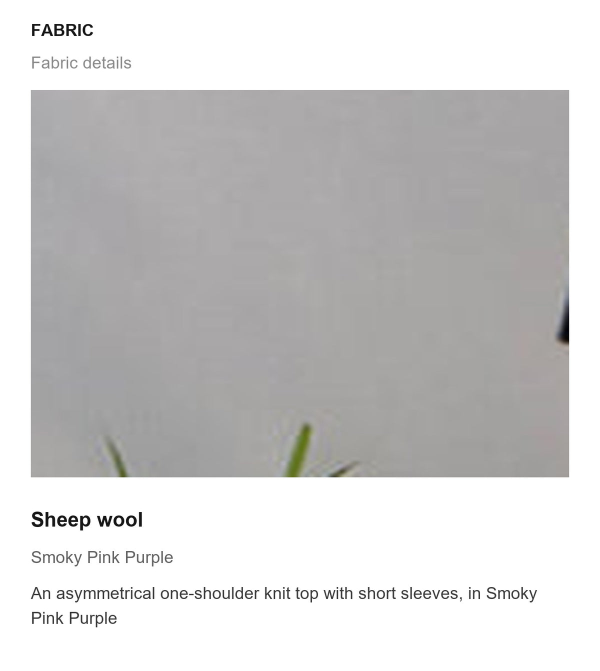 Fabric details