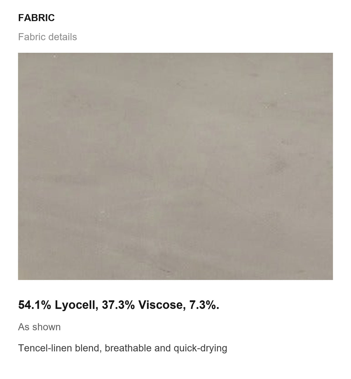 Fabric details