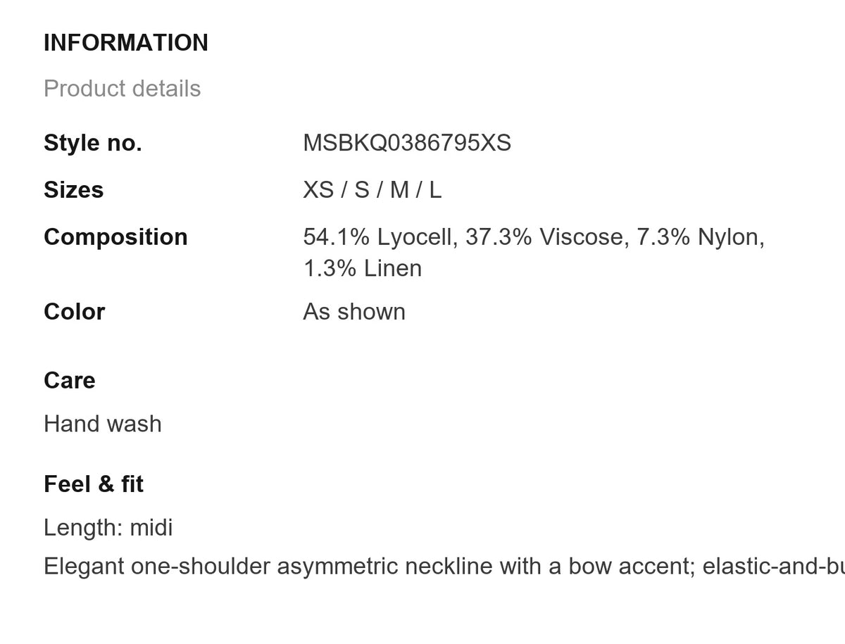 Product information