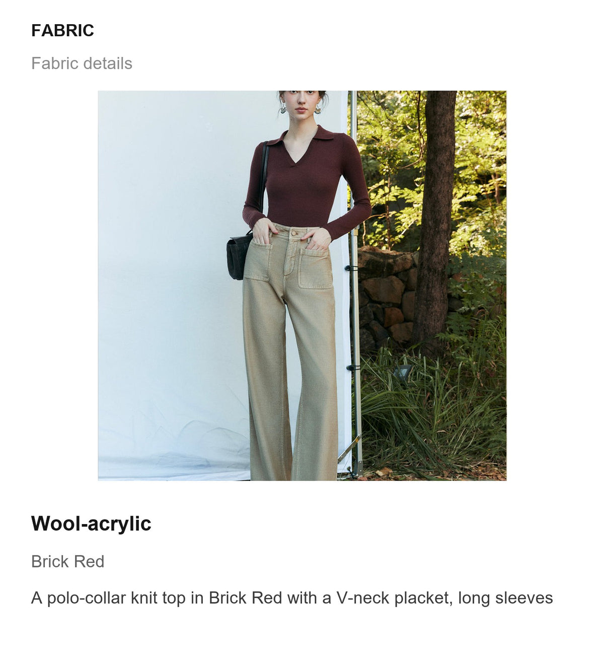 Fabric details