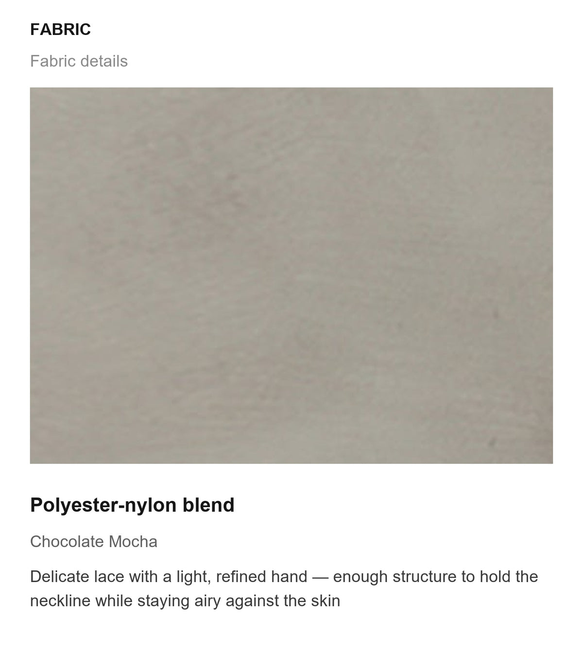 Fabric details