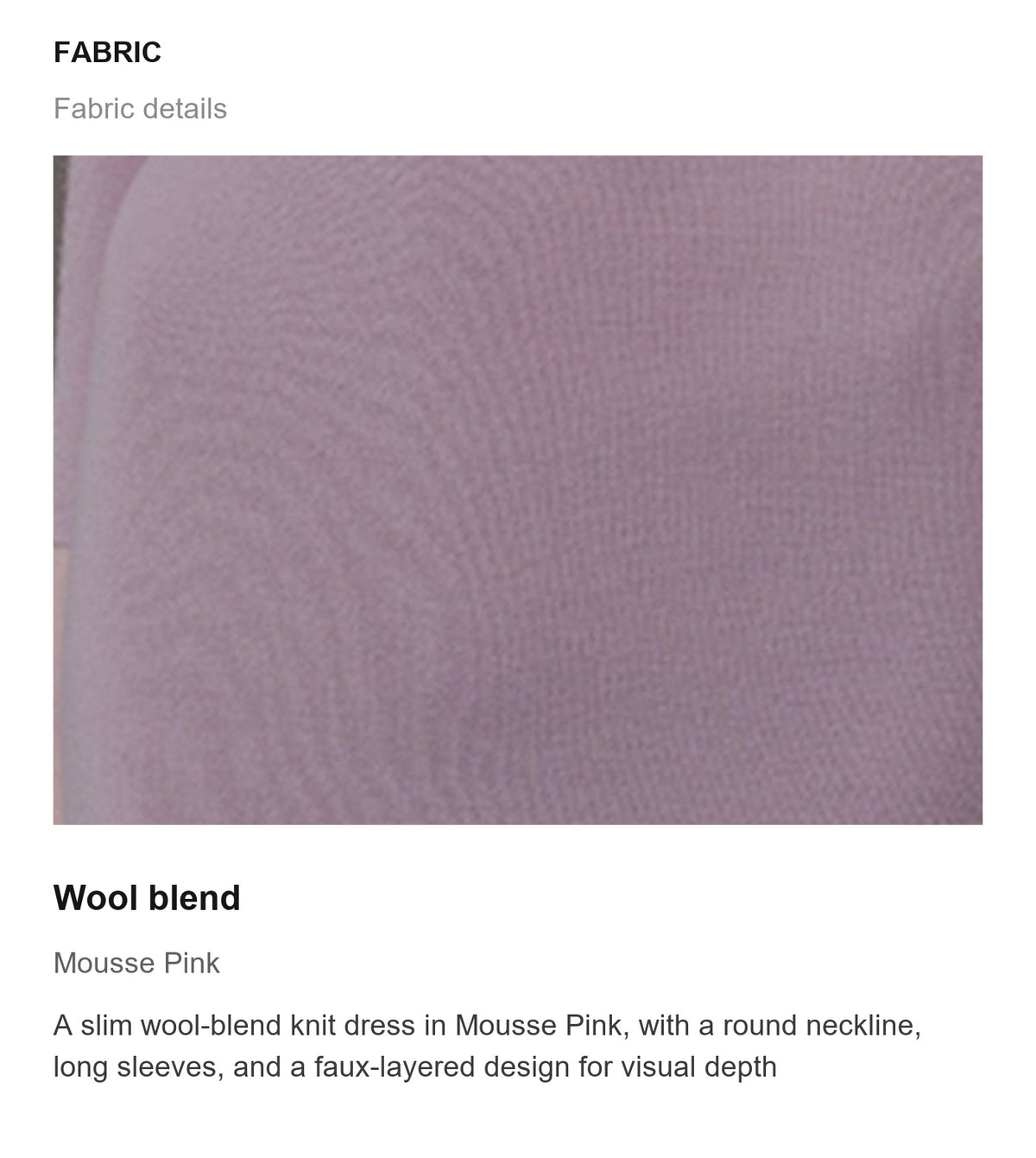 Fabric details