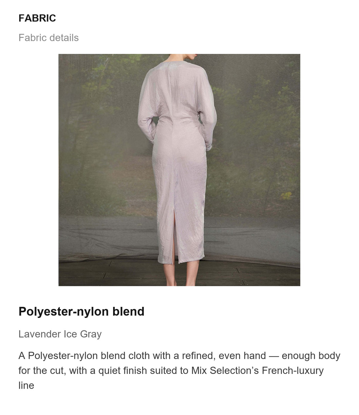 Fabric details