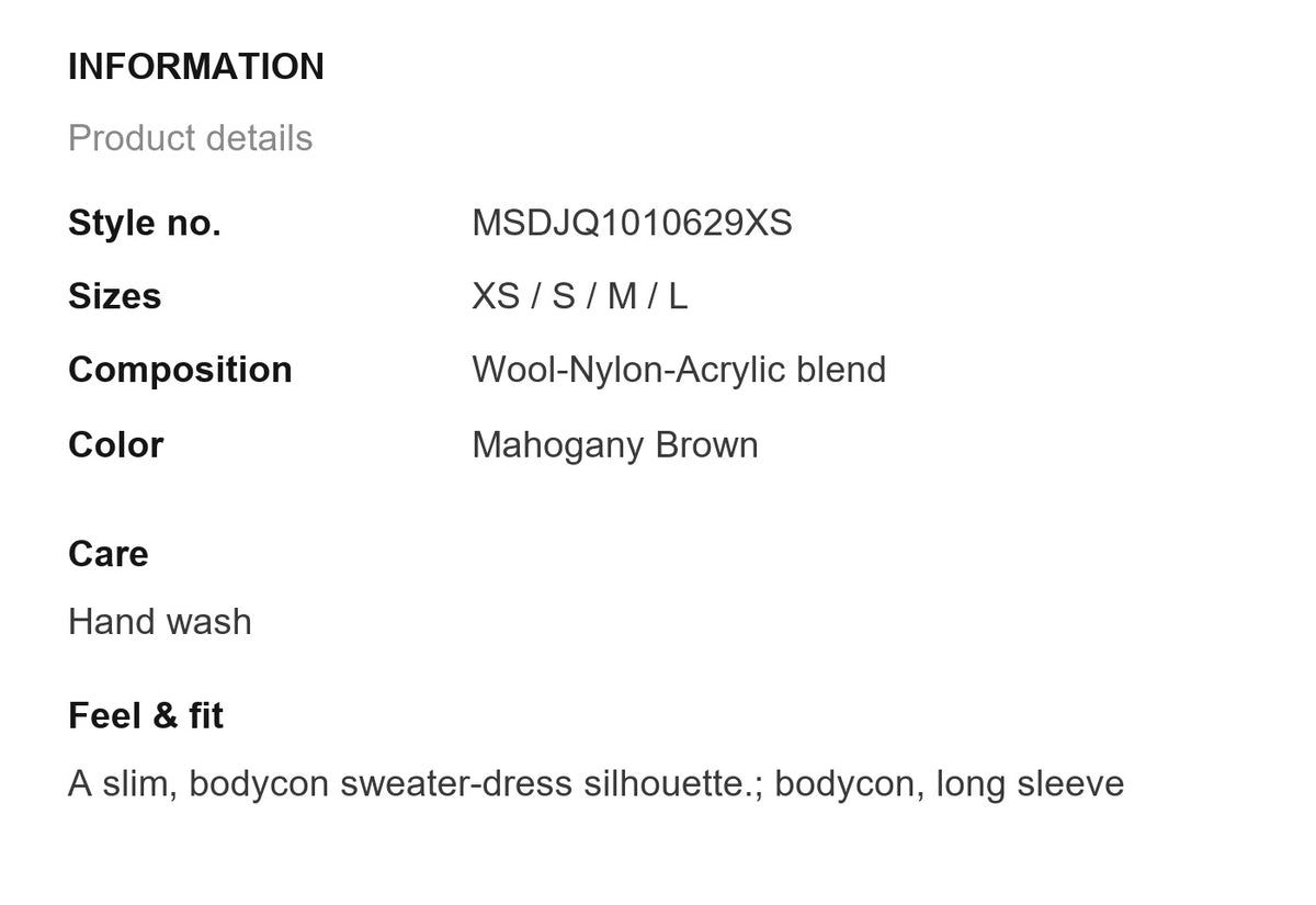 Product information