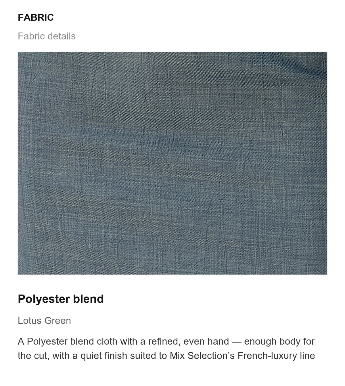Fabric details