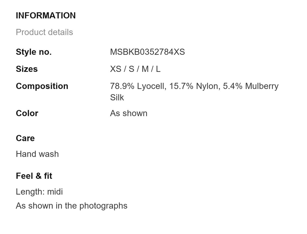 Product information