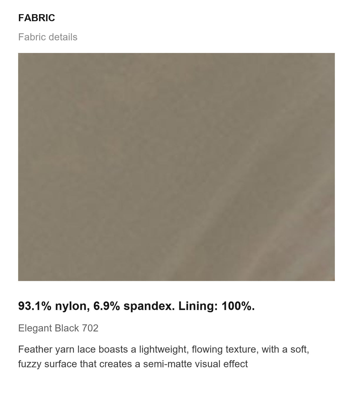 Fabric details