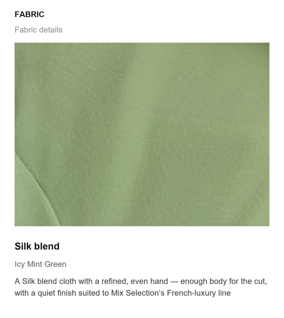Fabric details