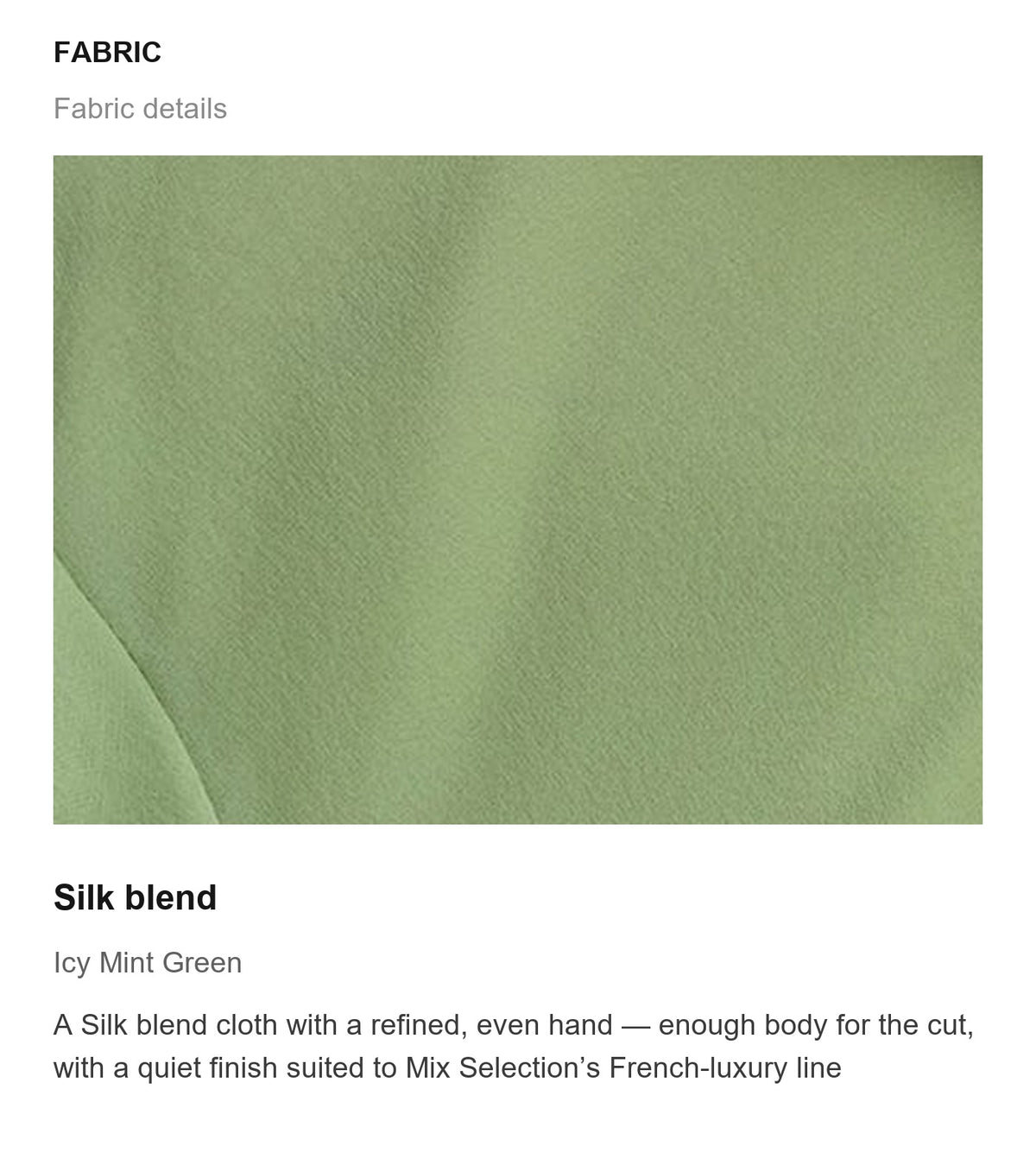 Fabric details