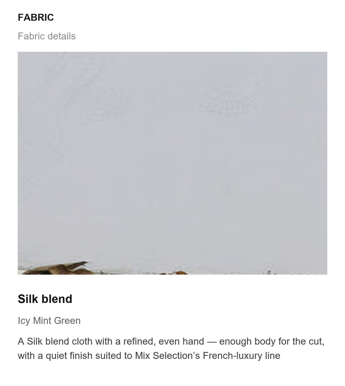 Fabric details