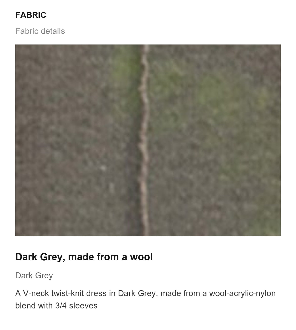 Fabric details