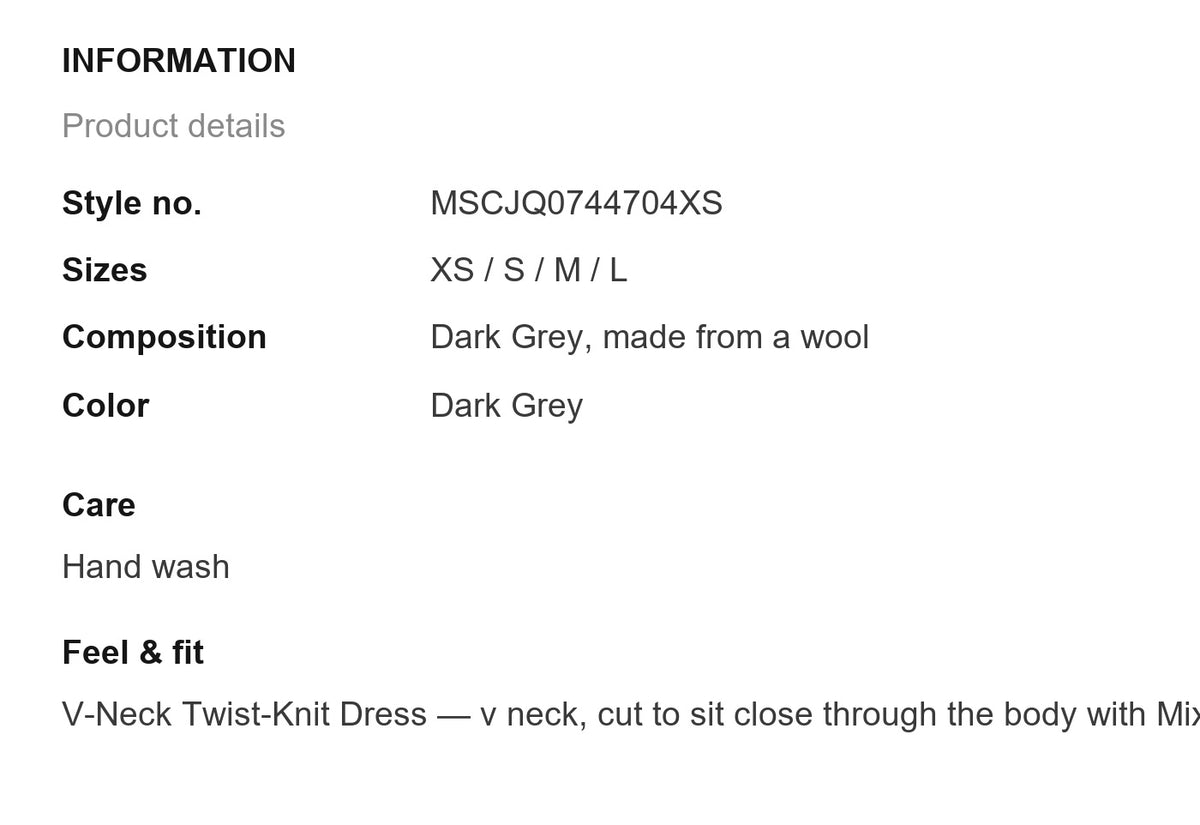 Product information
