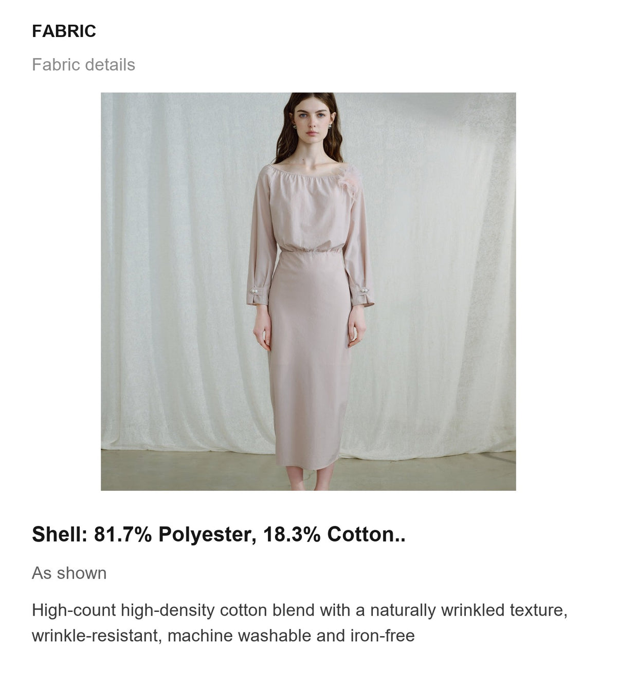 Fabric details