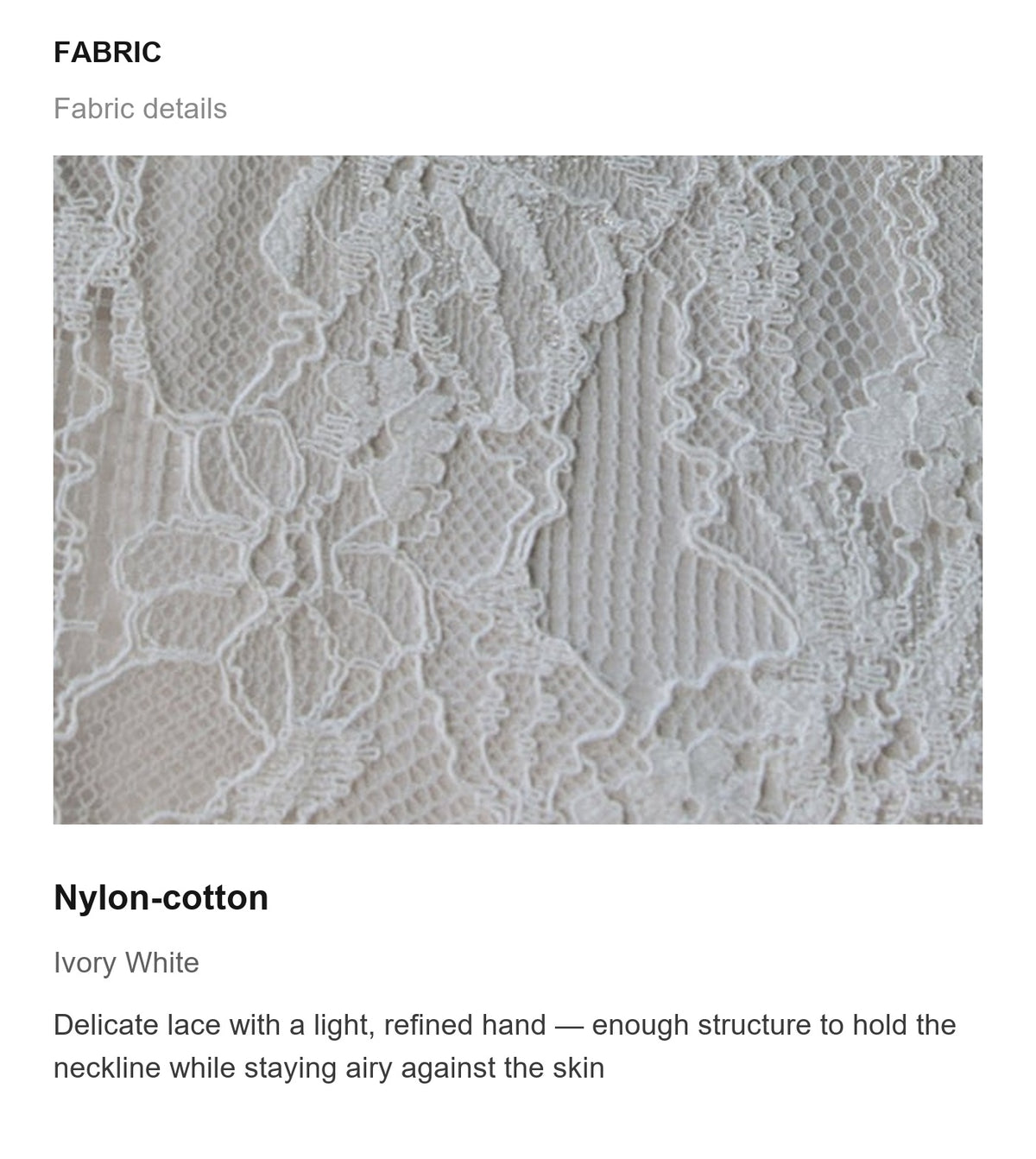 Fabric details