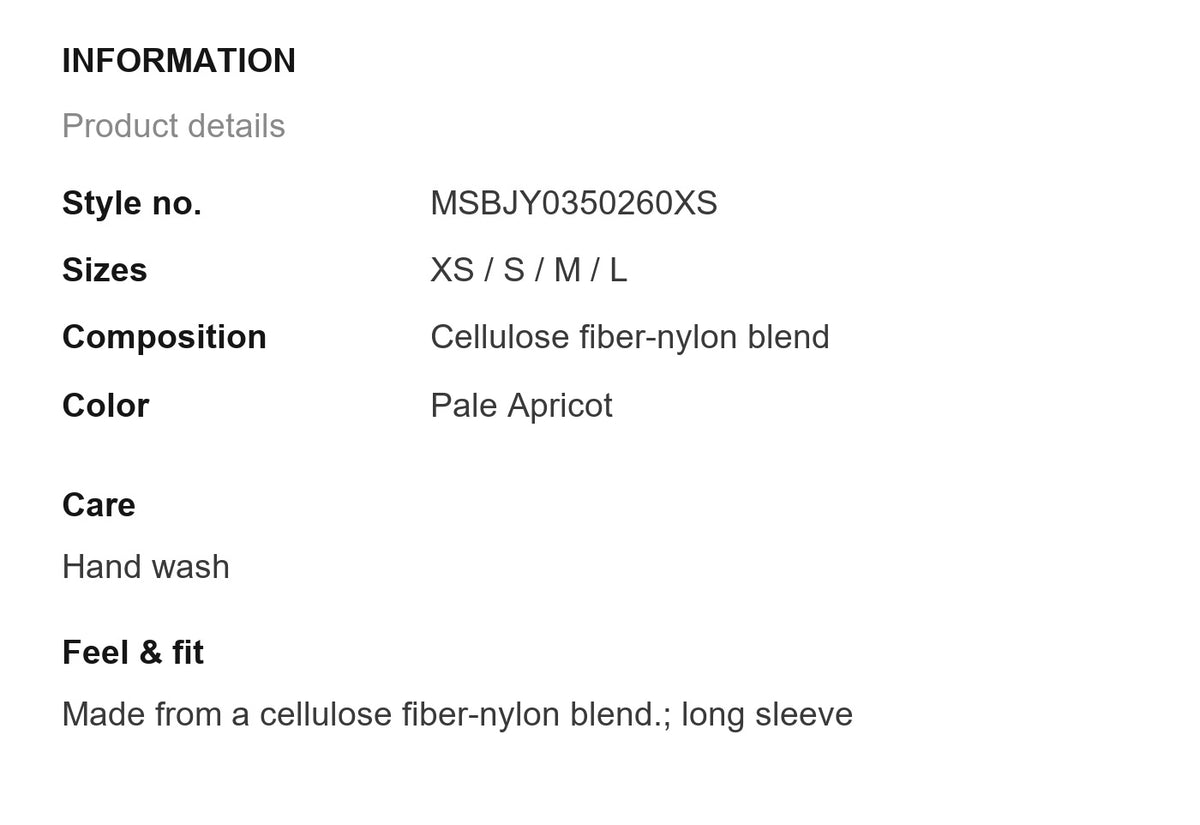 Product information