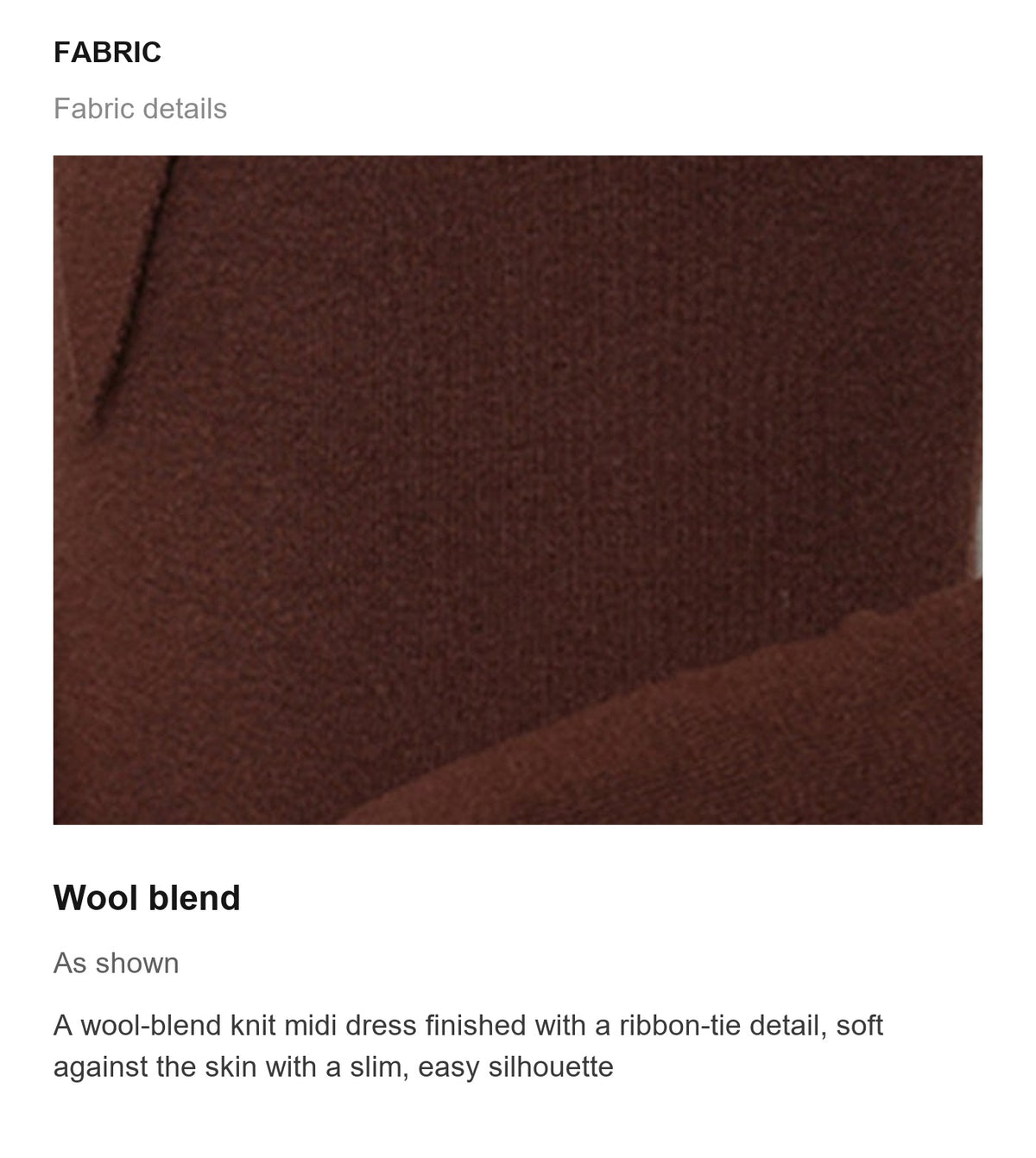 Fabric details