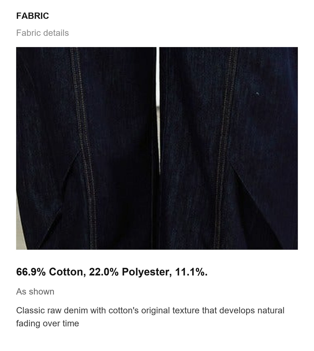 Fabric details