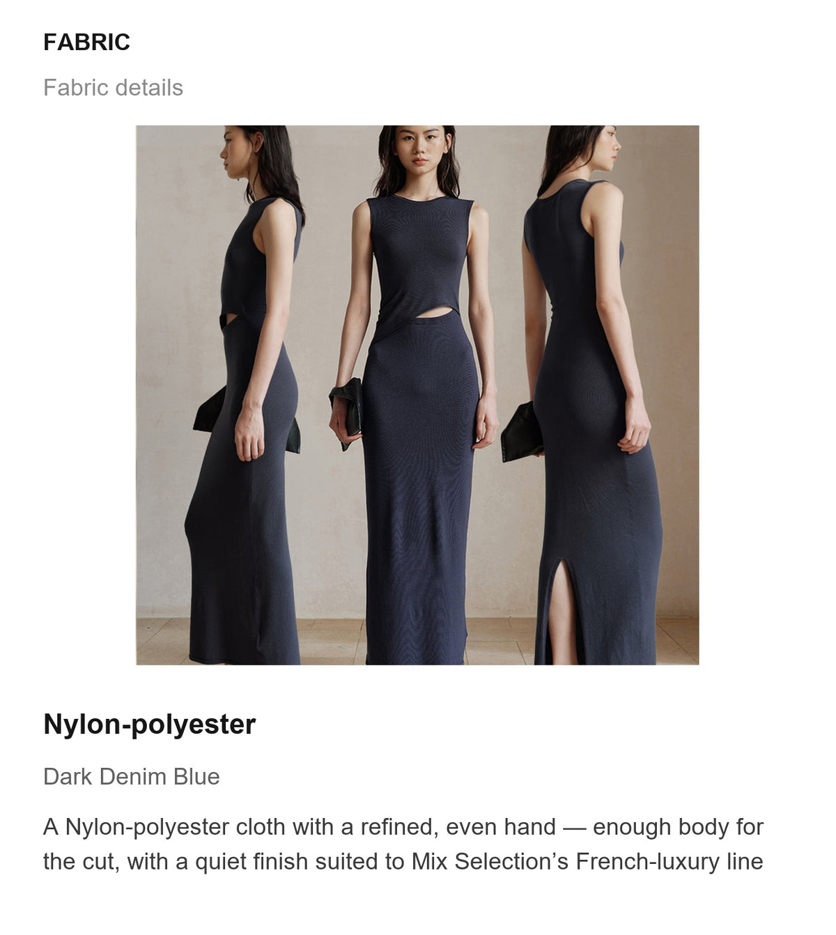 Fabric details