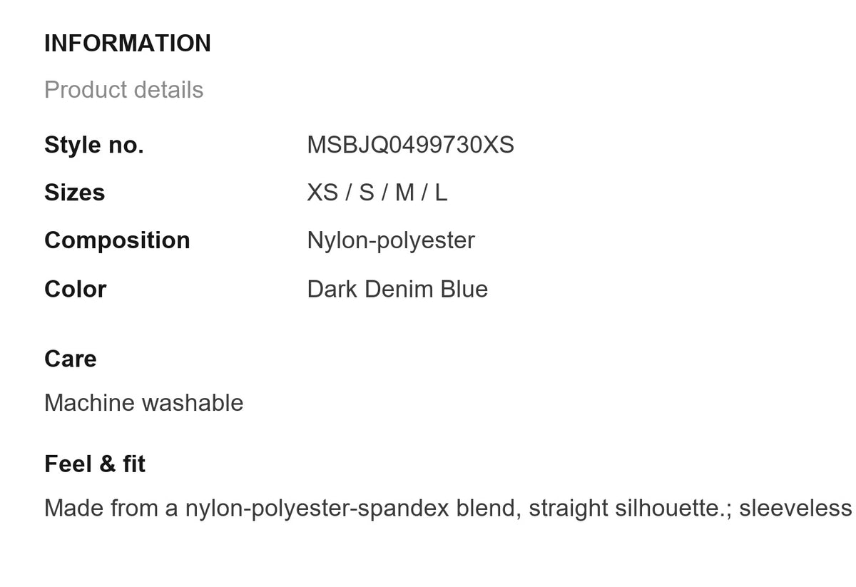 Product information