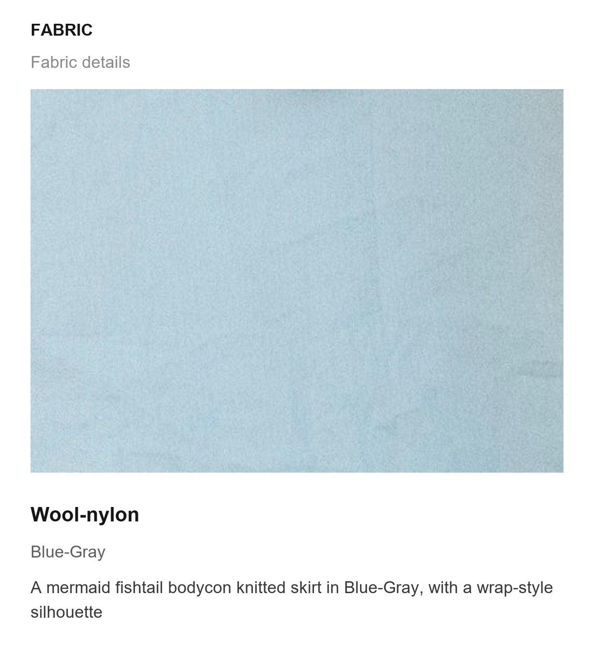 Fabric details