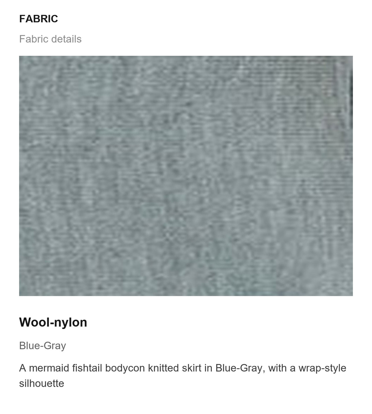Fabric details