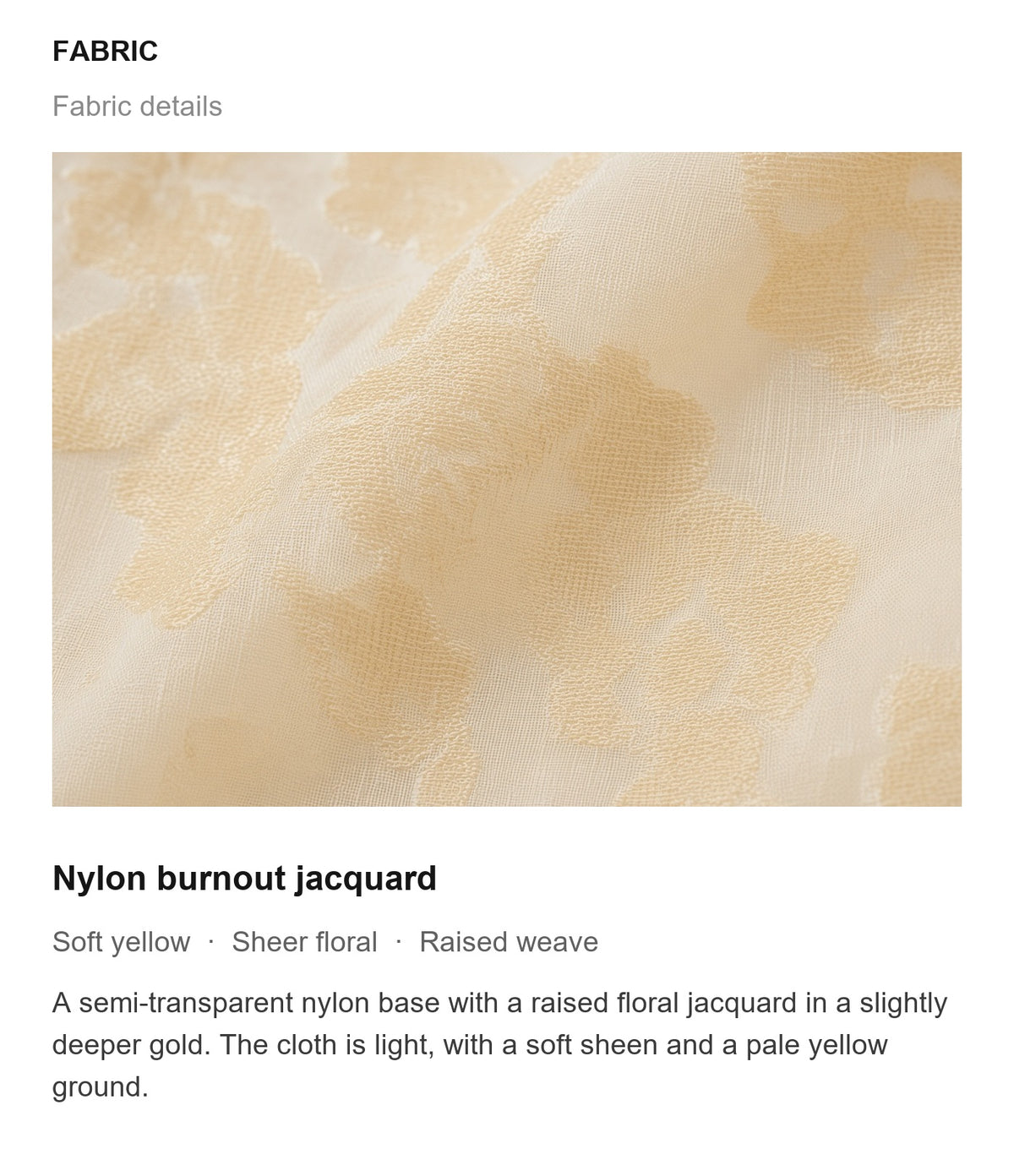 Fabric details